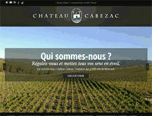 Tablet Screenshot of chateaucabezac.com
